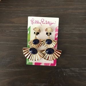 Brand New Lilly Pulitzer Clip-on Earrings